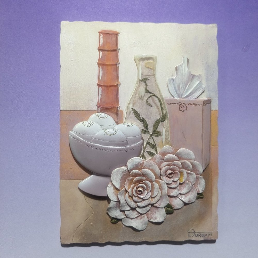 3D Roses Still Life Wall Art by Durham